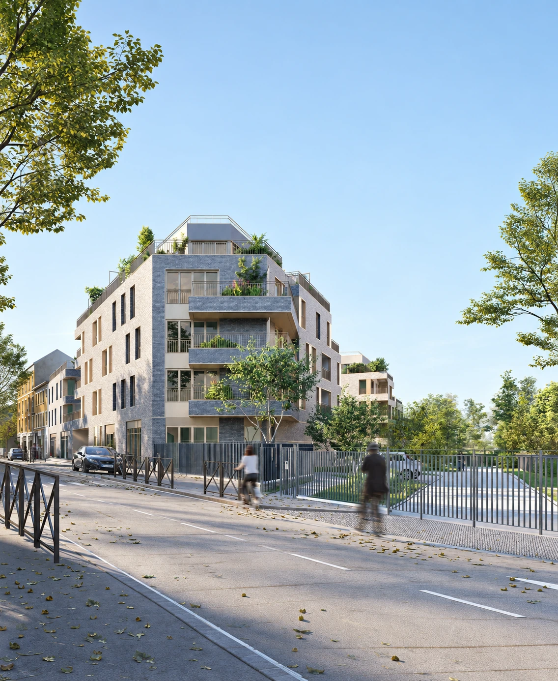 Perspective de l’ensemble immobilier de Bagneux